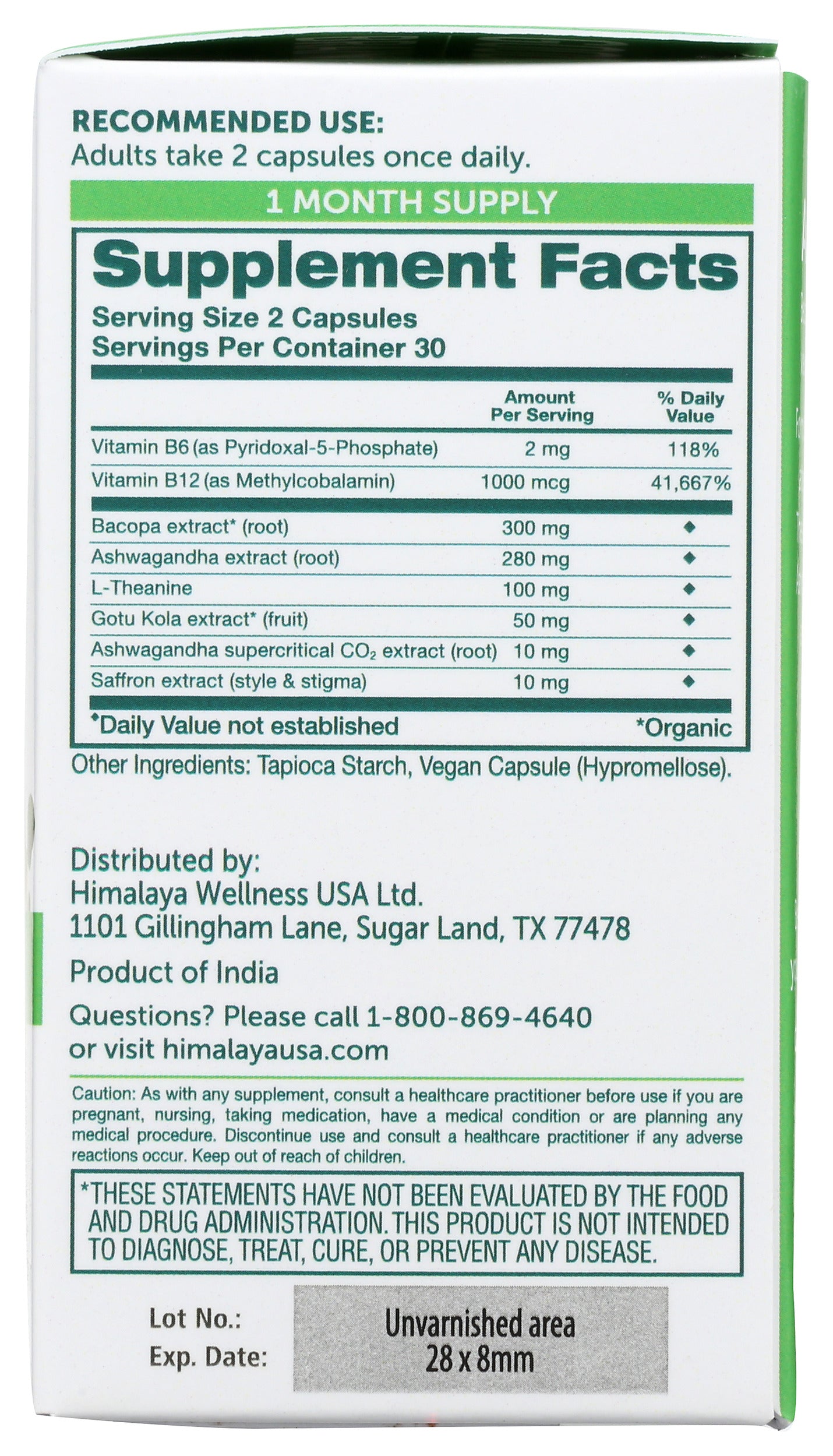 Himalaya Hello Alert Mind 60 Vegan Capsules
