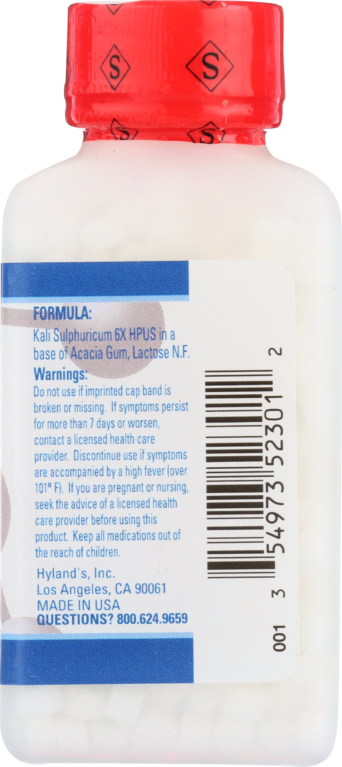Hyland's #7 Kali Sulph. 6X 500 Tablets