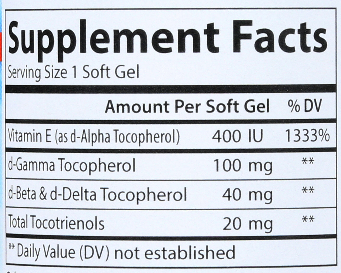 Carlson E-Gems Elite 268mg 60 Soft Gels Back of Bottle