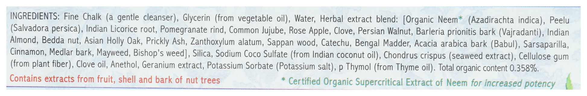 Auromere Mint-Free Ayurvedic Herbal Toothpaste 4.16 oz