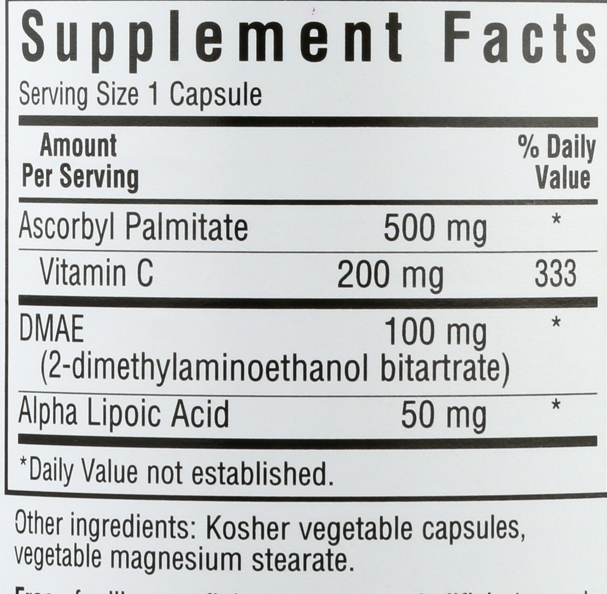 Bluebonnet Age-Less Skin Formula 60 Vegetable Capsules Back