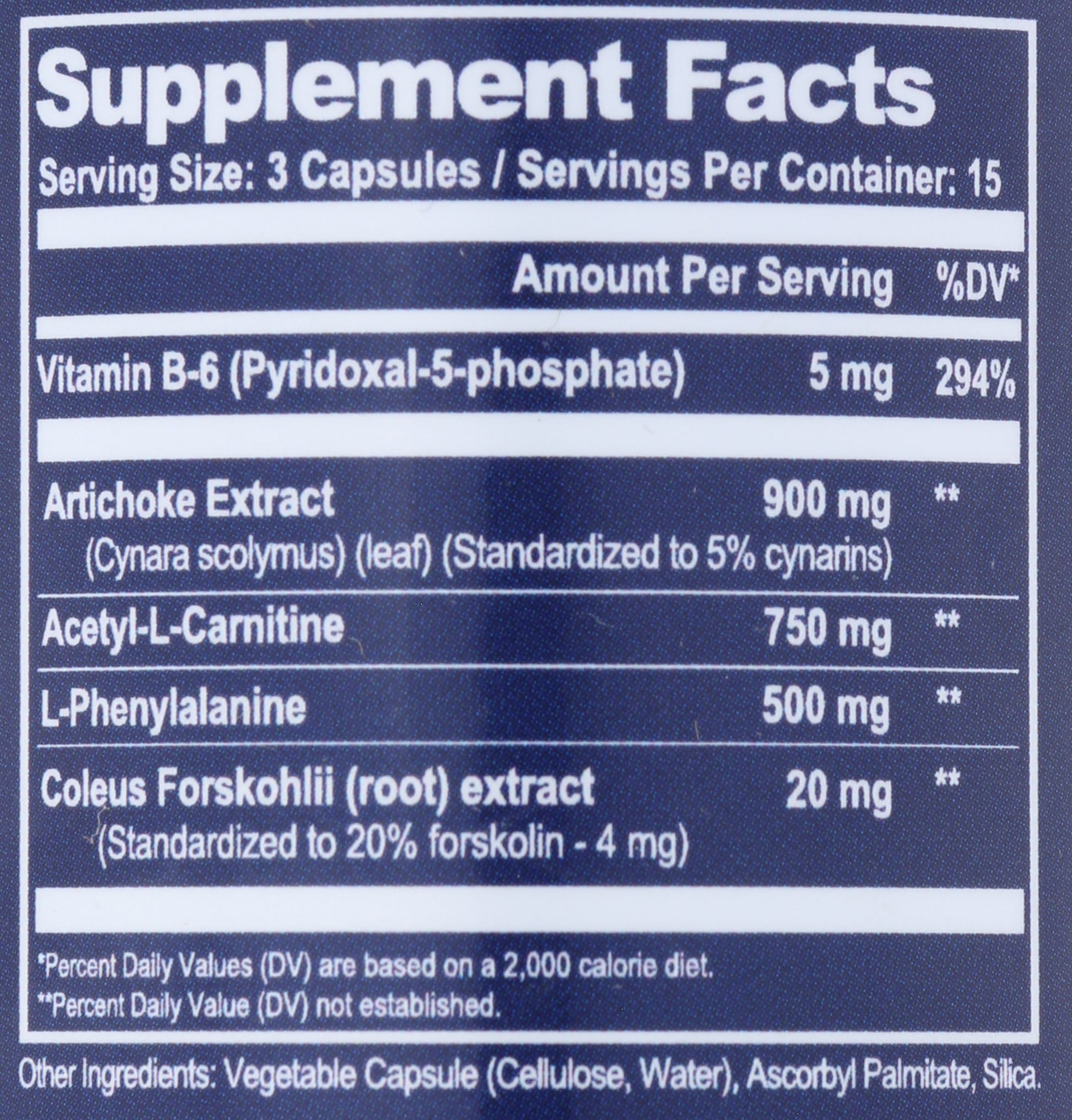 Natural Stacks NeuroFuel 45 Vegetarian Capsules Back of Bottle