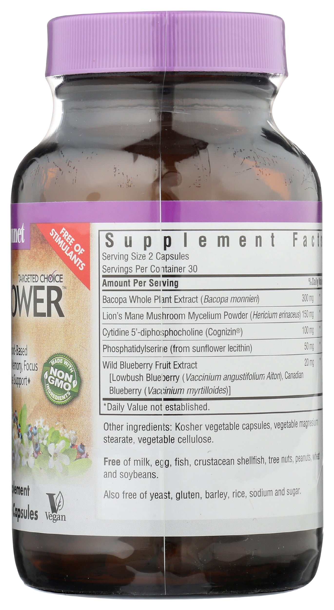 Bluebonnet BrainPower 60 Vegetable Capsules