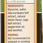 Barlean's Olive Leaf Complex Throat Spray 1.5 fl oz Back of Box