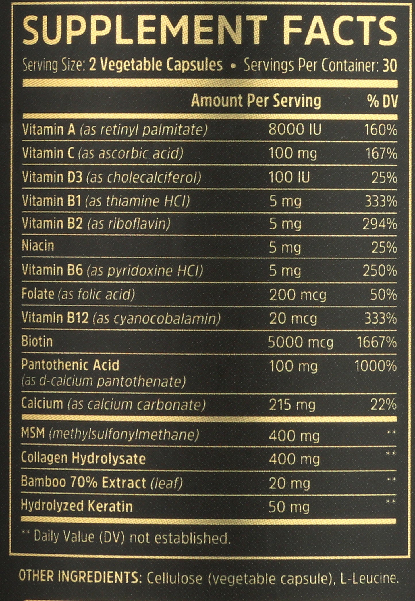 Zhou Hairfluence 60 Veggie Capsules Back