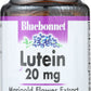 Bluebonnet Lutein 20 mg 30 Softgels Front