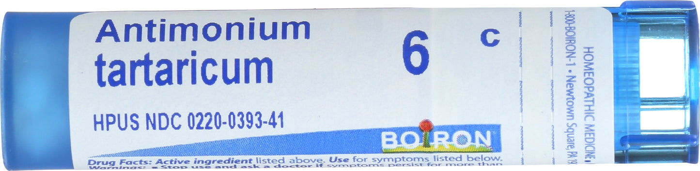 Boiron Antimonium tartaricum 6 c Front