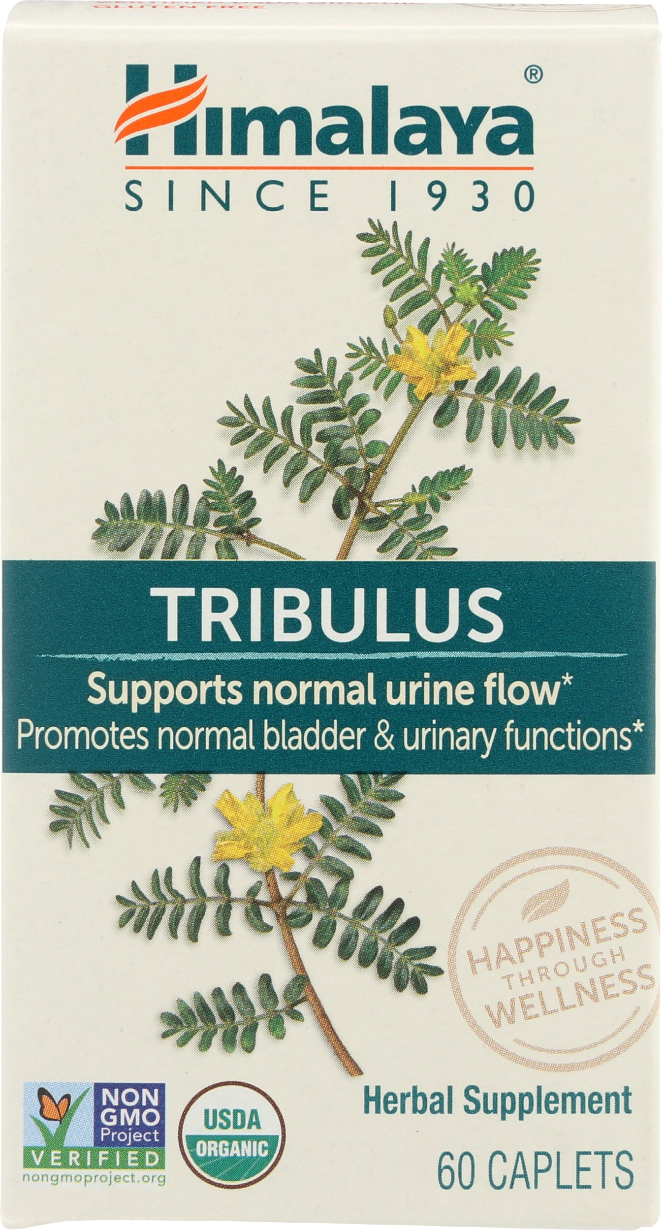 Himalaya Organic Tribulus 60 Caplets Front of Box