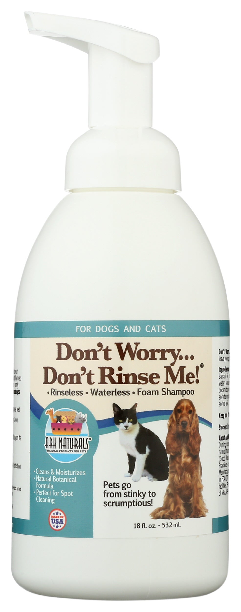 Ark Naturals Rinseless Foam Shampoo 18 fl oz