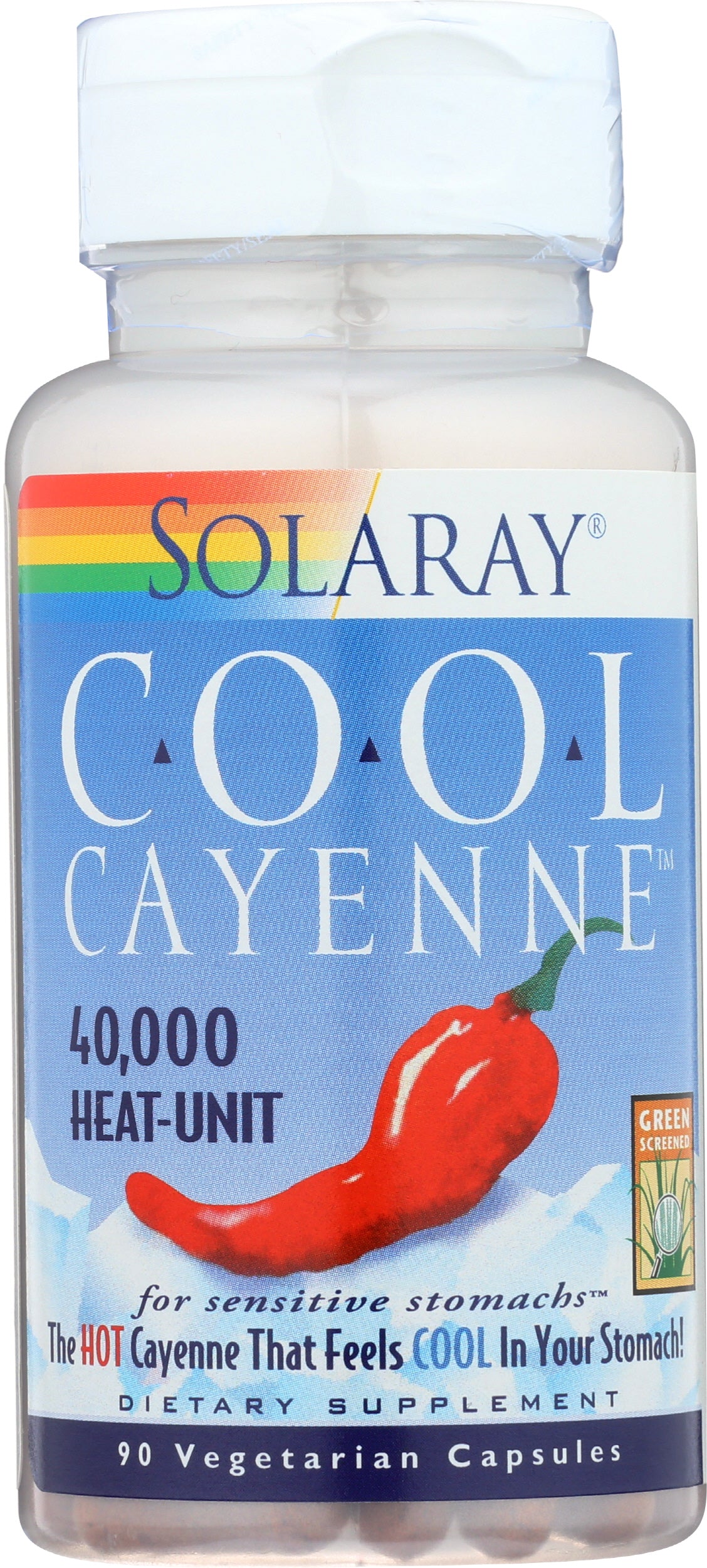 Solaray Cool Cayenne 90 VegCaps Front