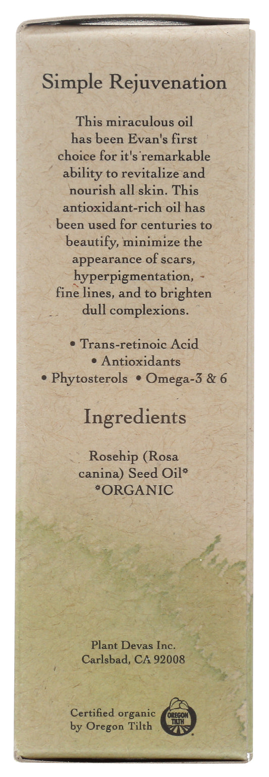 evanhealy Chilean Wild Rosehip Seed Oil 1 Fl. Oz. Back