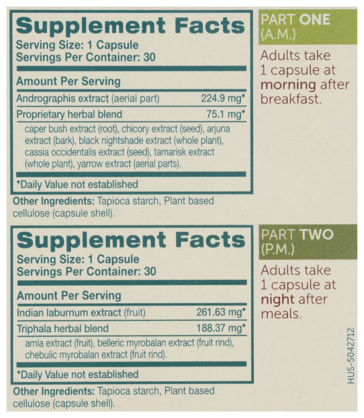 Himalaya Back To Balance Cleanse 60 Vegetarian Capsules Back