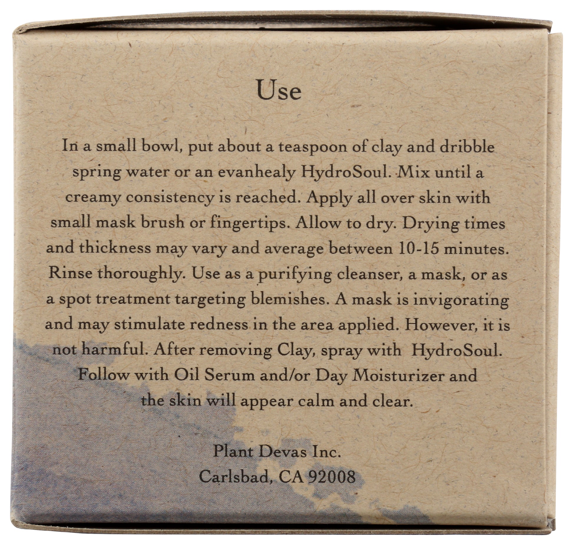 evanhealy Green Tea Clay 1 Oz. Back