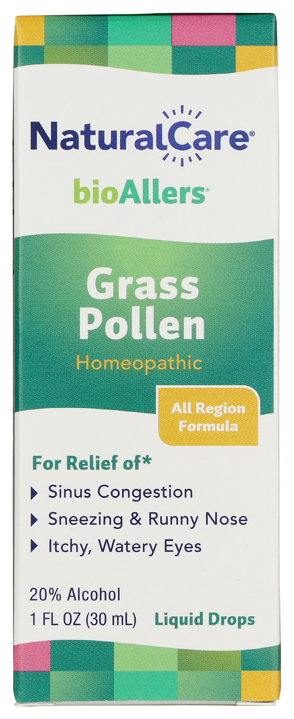 bioAllers Grass Pollen 1 fl oz Front