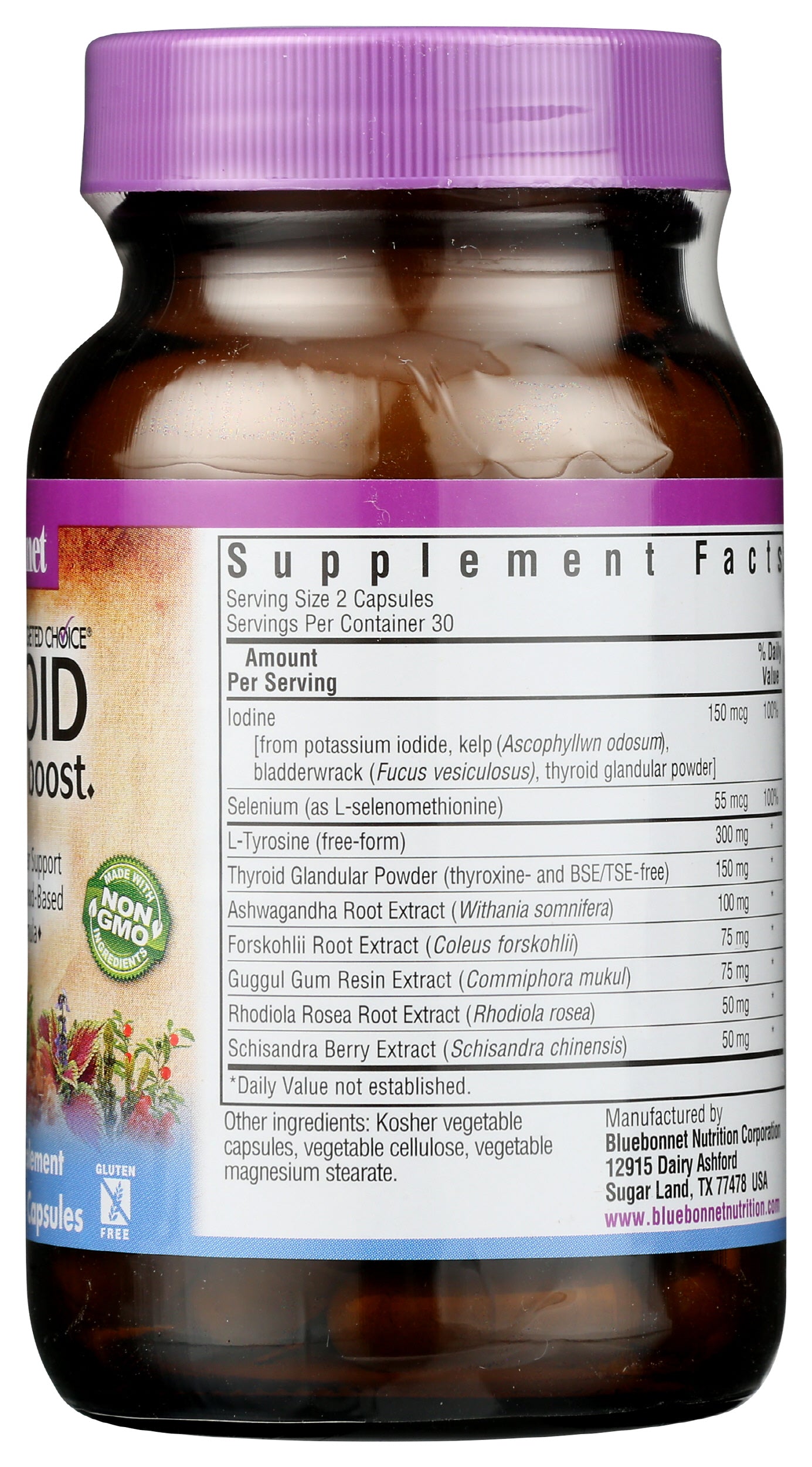 Bluebonnet Thyroid boost 60 Vegetable Capsules