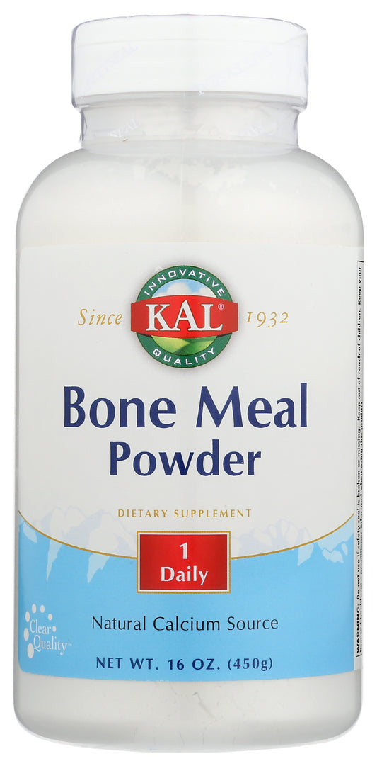 KAL Bone Meal Powder 16oz Front of Bottle