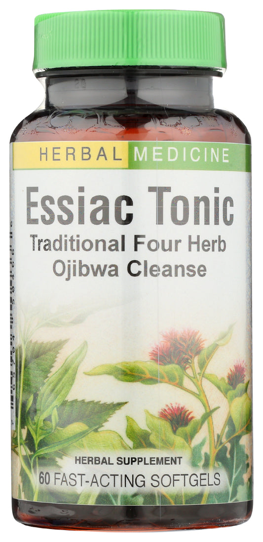 Herbs Etc. Essiac Tonic 60 Soft Gels Front of Bottle