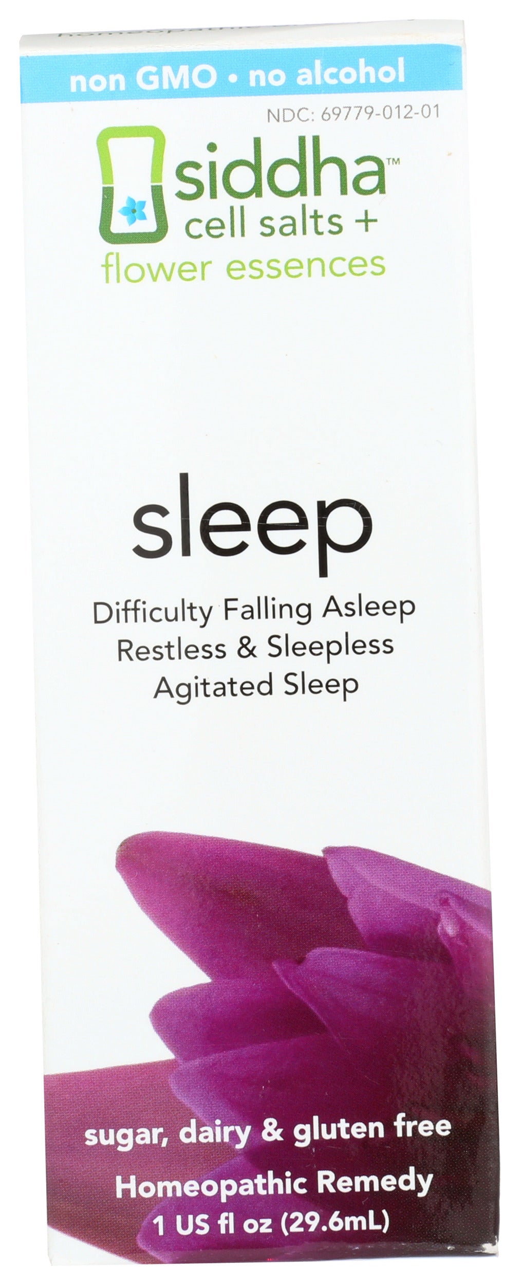 Siddha Remedies Sleep 1 Fl. Oz. Front of Box
