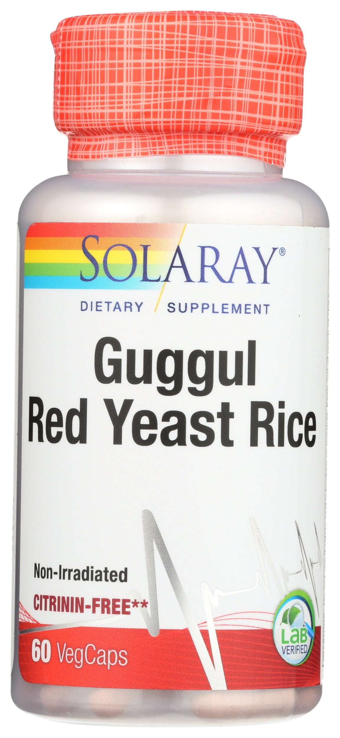 Solaray Guggul Red Yeast Rice 60 VegCaps Front