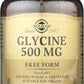 Solgar Glycine 500 mg 100 Vegetable Capsules Front