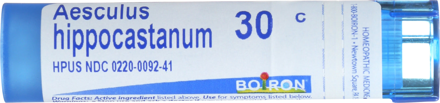 Boiron AESCULUS HIPPOCASTANUM 30c Front