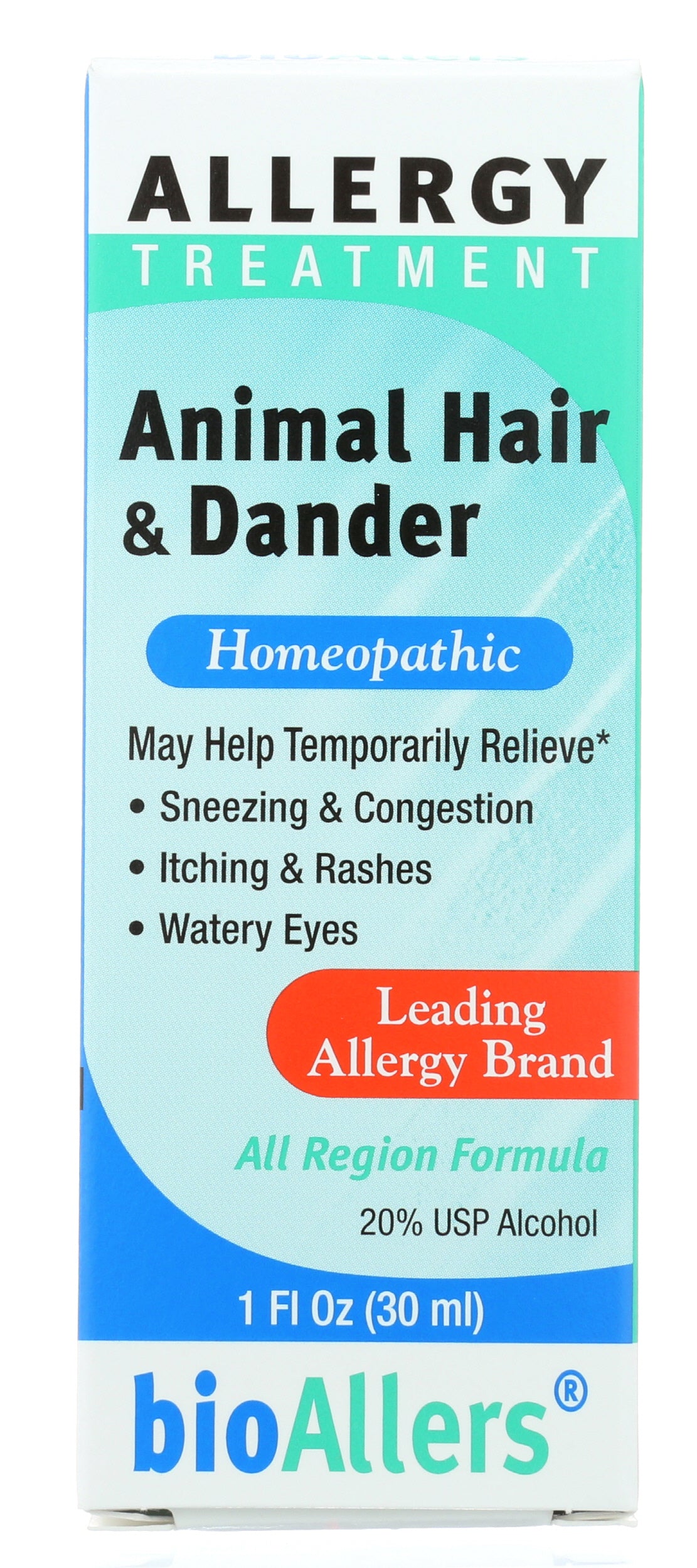 bioAllers Animal, Hair, & Dander 1 fl oz Front