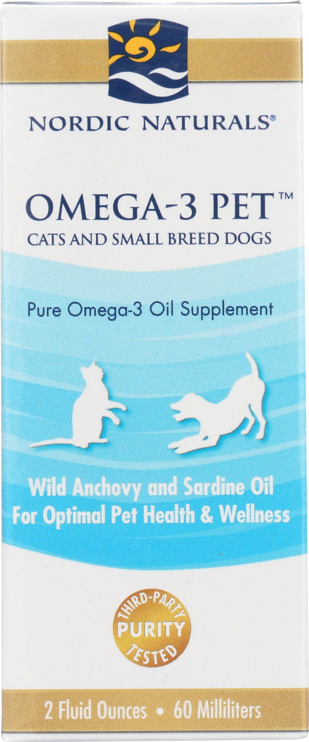 Nordic Naturals Omega-3 Pet 2 Fl. Oz. Front of Box
