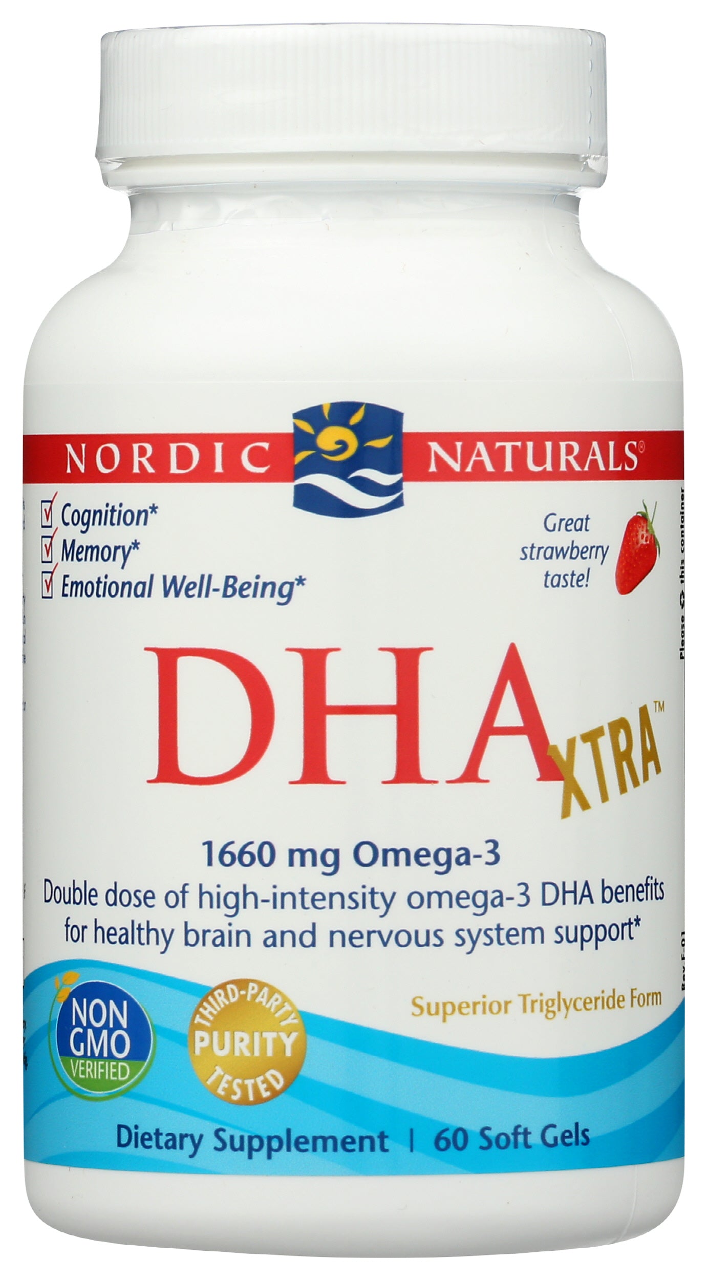 Nordic Naturals DHA Xtra Front of Bottle