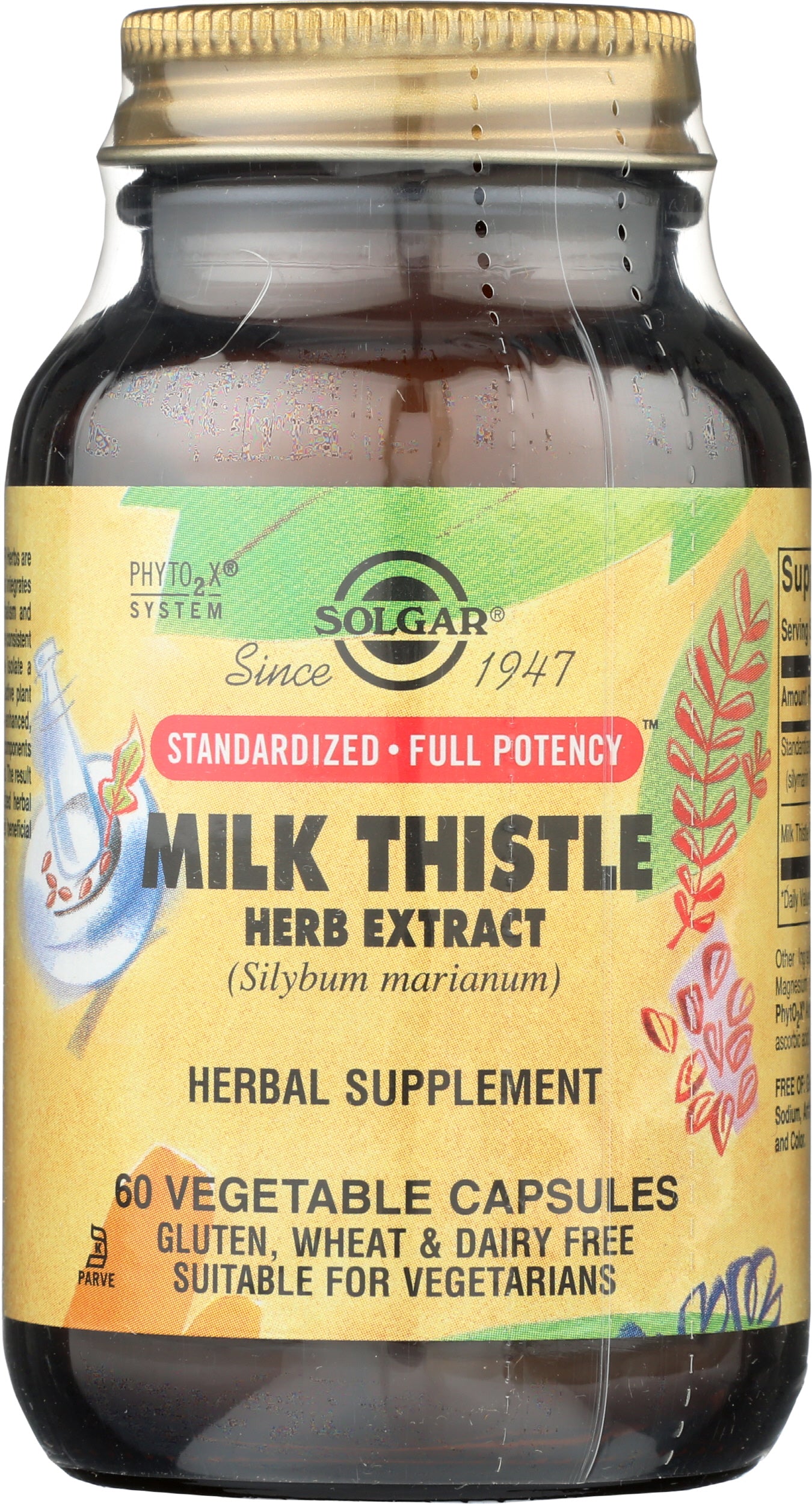 Solgar Milk Thistle 60 VegCaps Front