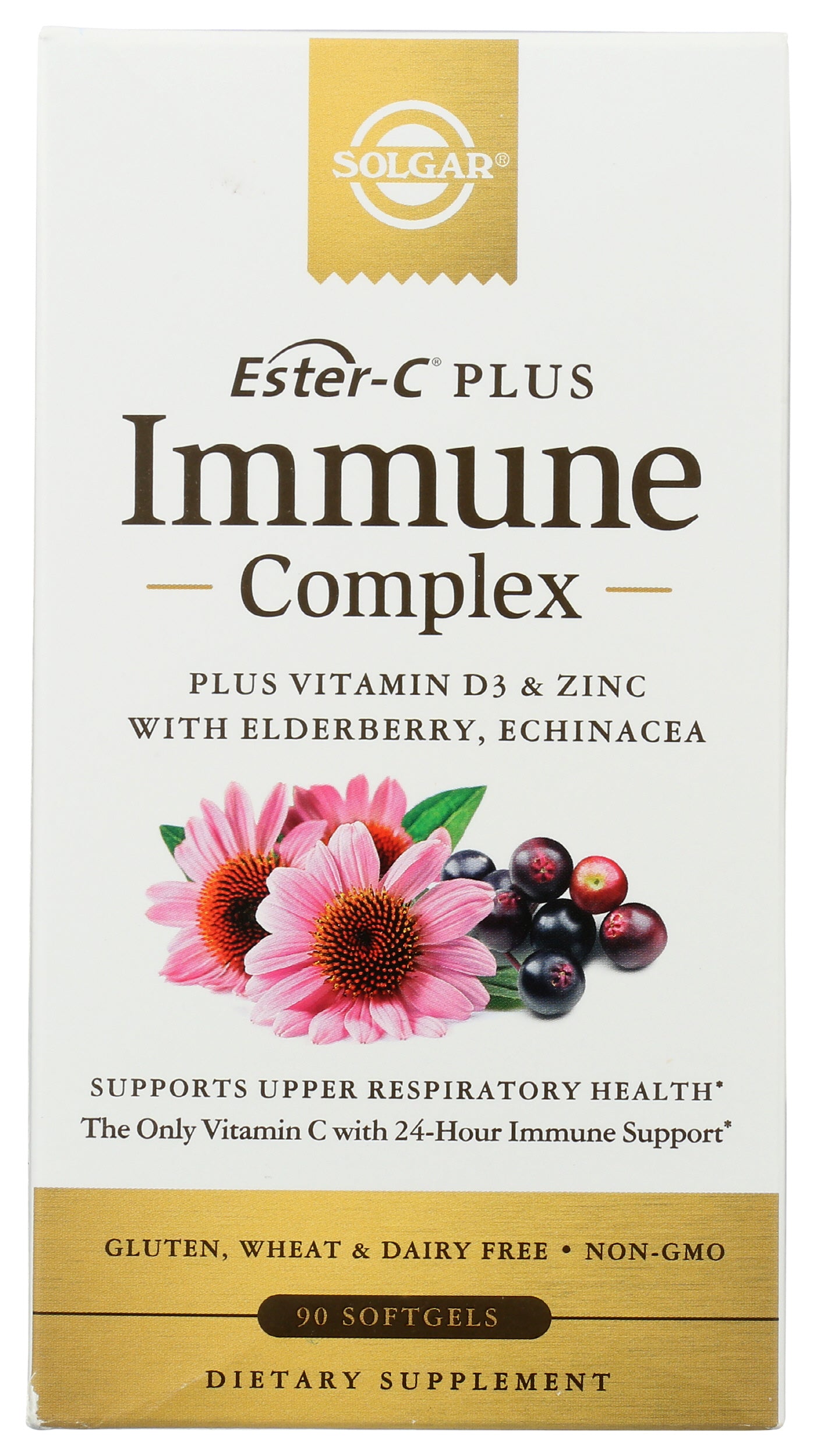 Solgar Immune Complex 90 Soft Gels Front of Box