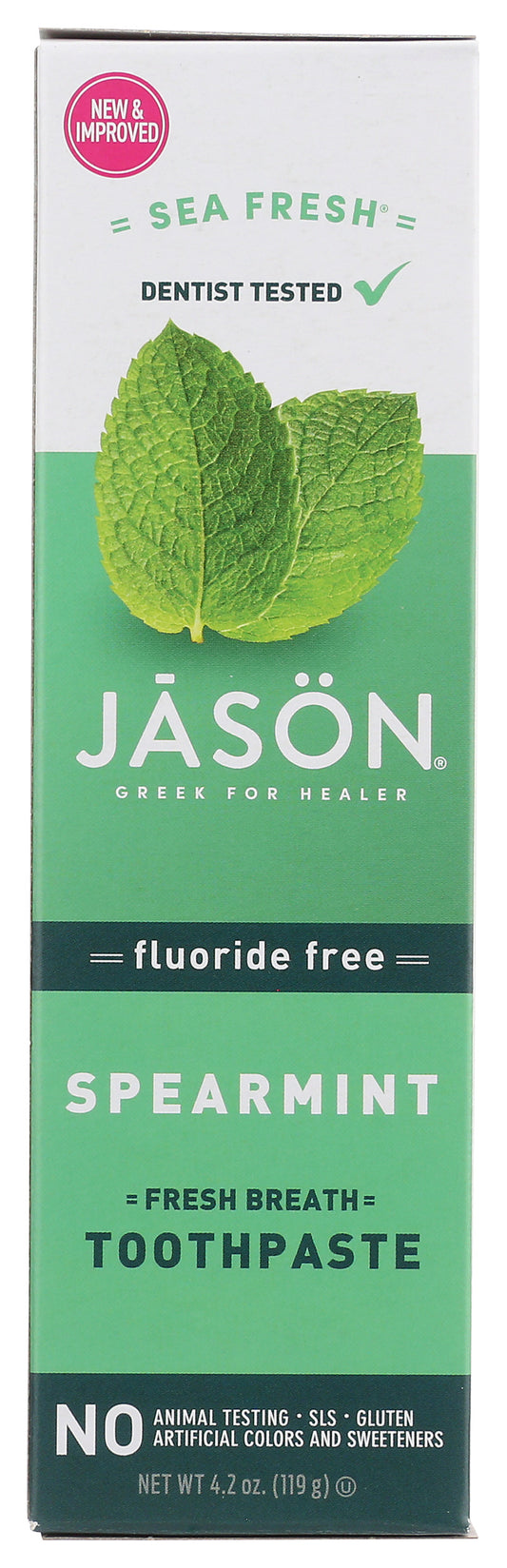 Jason Sea Fresh Spearmint Toothpaste 4.2 oz
