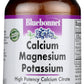 Bluebonnet Calcium Magnesium Potassium 180 Caplets Front of Bottle