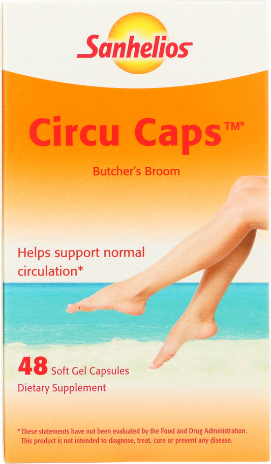 Sanhelios Elements Circu Caps Butcher's Broom 48 Soft Gel Capsules Front