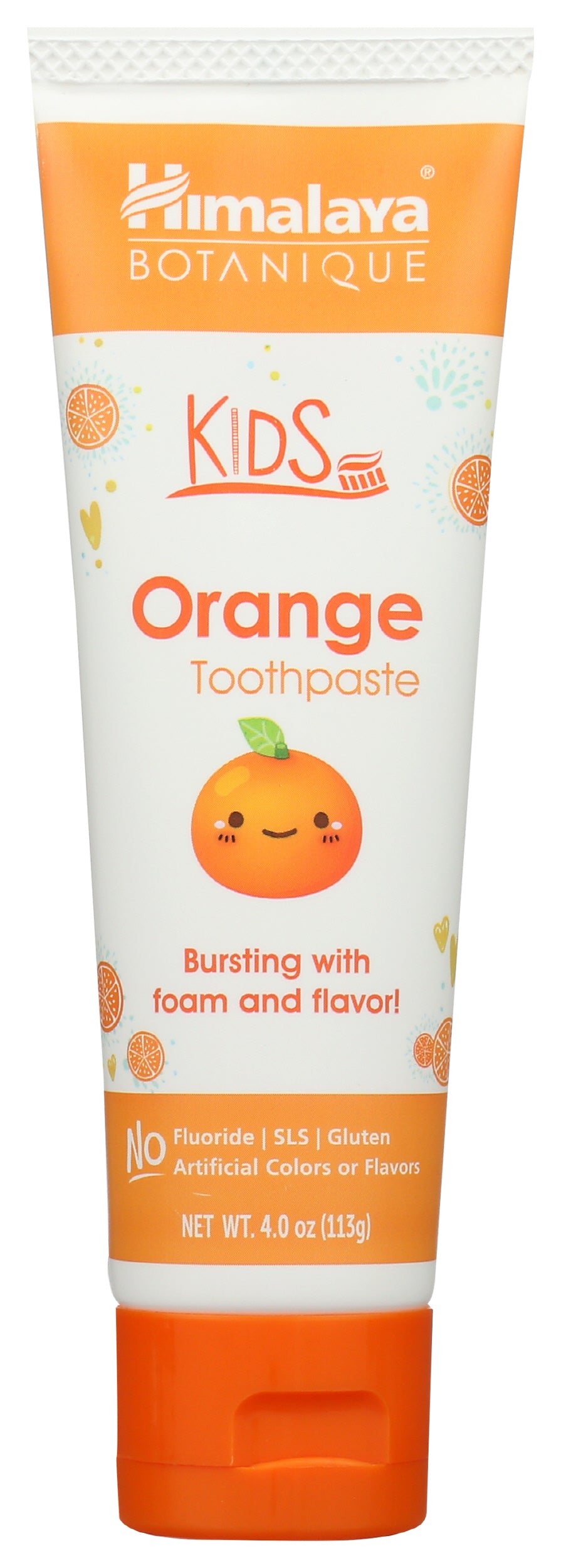 Himalaya Kids Orange Toothpaste 4 oz Front