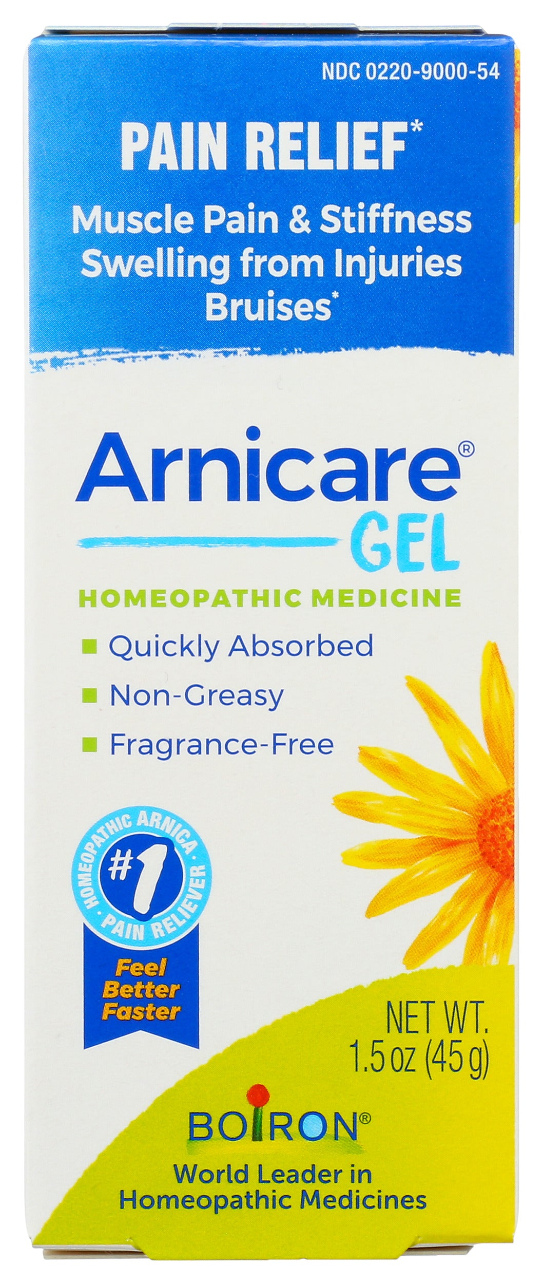 Boiron Arnicare Pain Relief Gel 1.5 oz Front