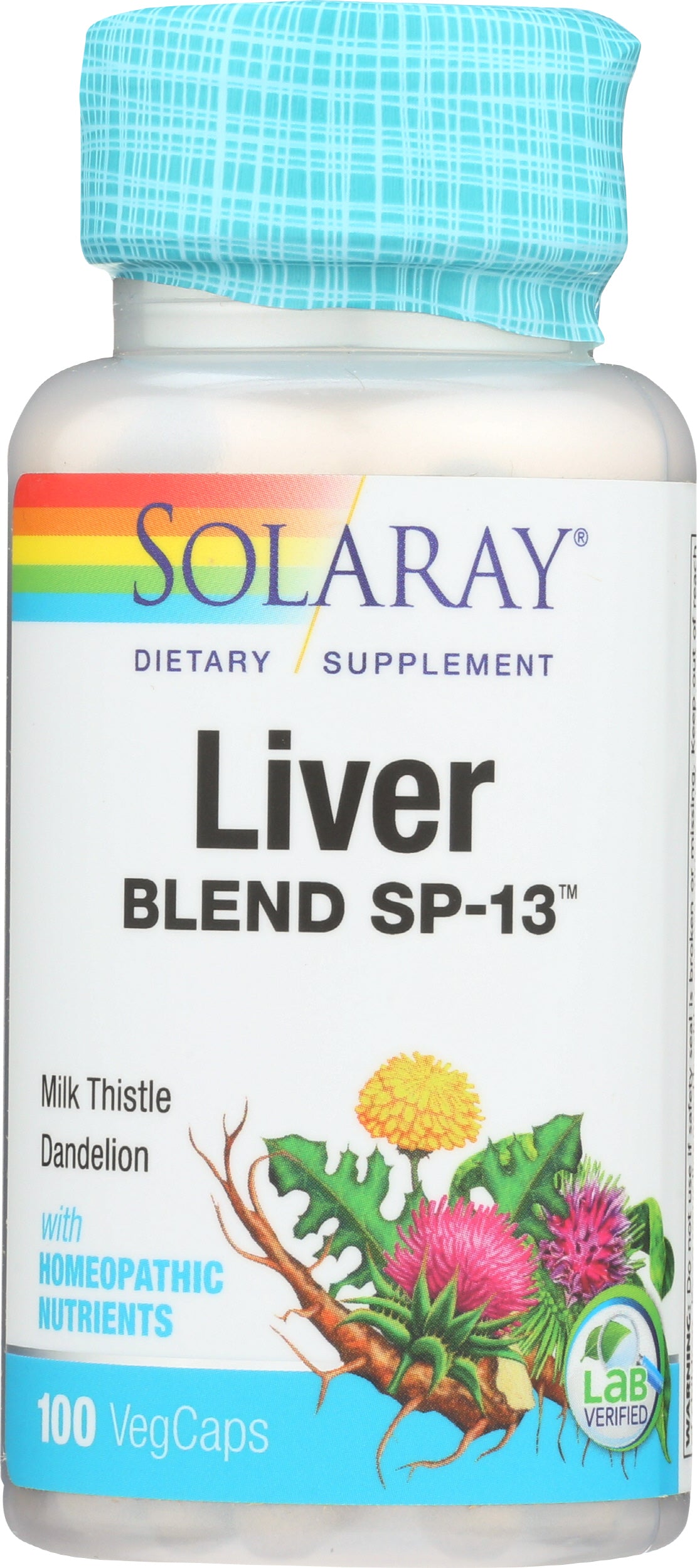 Solaray Liver Blend SP-13 100 VegCaps Front