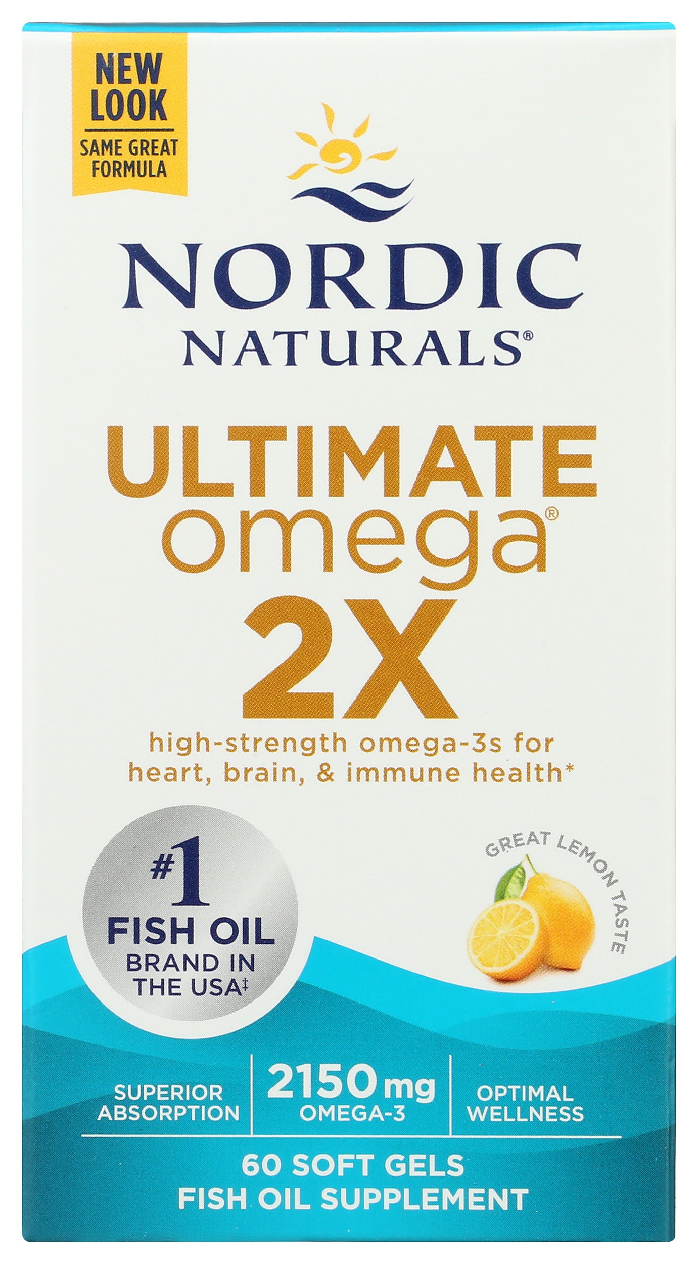 Nordic Naturals Ultimate Omega 2x 2150mg 60 Soft Gels Nutrition Stop