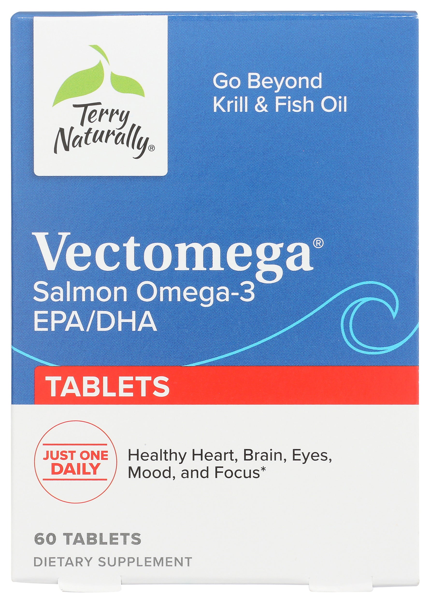 Terry Naturally Vectomega Salmon Omega-3 EPA/DHA 60 Tablets