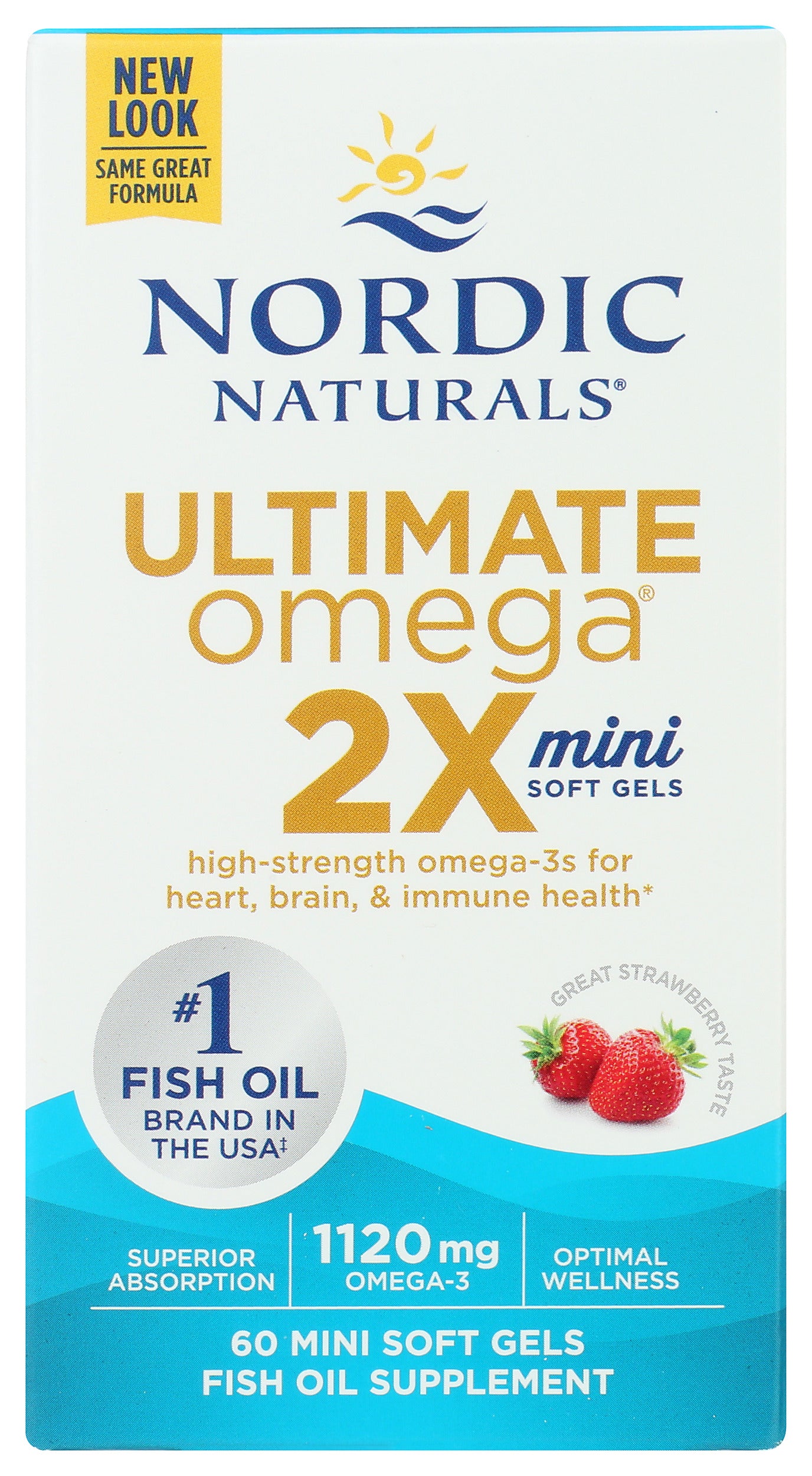 Nordic Naturals Ultimate Omega 2X 1120 mg Front of Box
