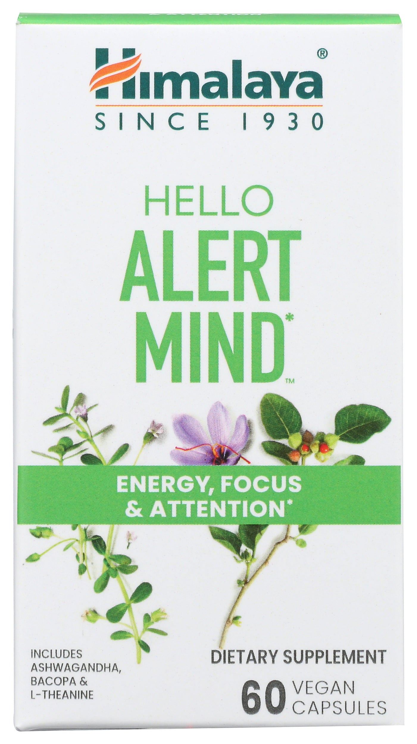 Himalaya Hello Alert Mind 60 Vegan Capsules