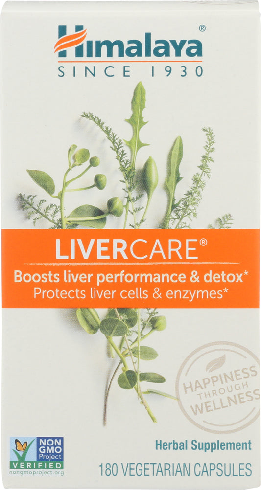 Himalaya LiverCare 180 Vegetarian Capsules Front