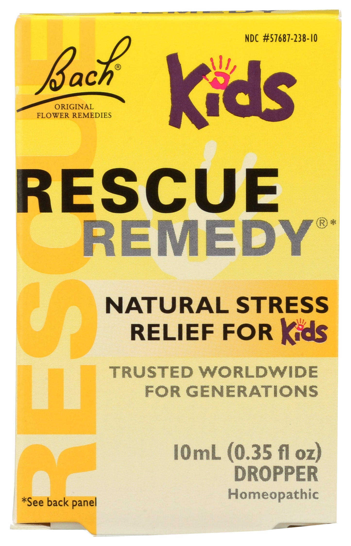 Bach Kids Rescue Remedy Dropper Stress Relief 0.35 fl oz Front