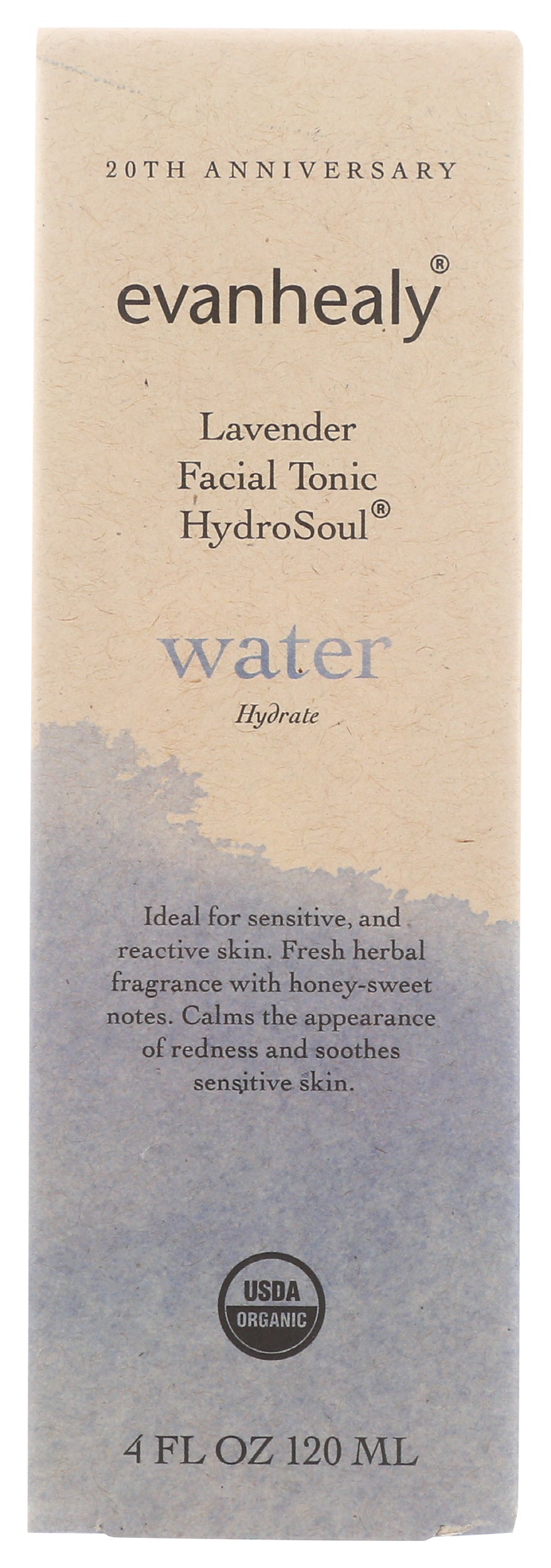 evanhealy Lavender Facial Tonic HydroSoul Water 4 Fl. Oz. Front