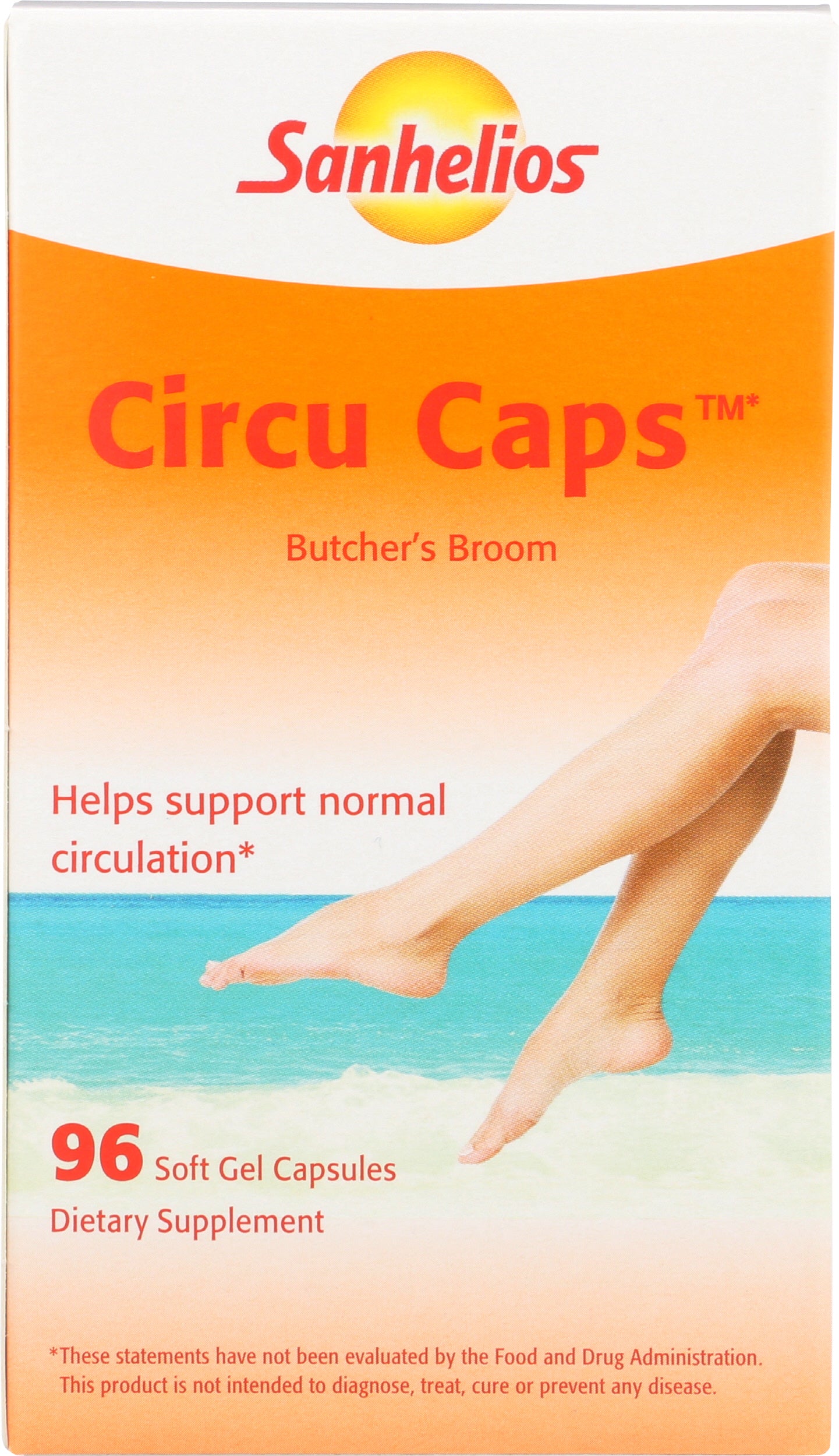 Sanhelios Elements Circu Caps Butcher's Broom 96 Soft Gel Capsules Front