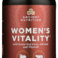 Ancient Nutrition Women's Vitality with Grass-Fed Liver, Adrenal and Thyroid 180 Capsules Front