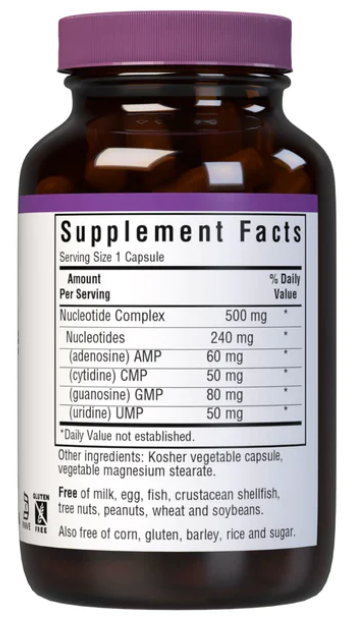 Bluebonnet Nucleotide Complex RNA/DNA 60 Vegetable Capsules