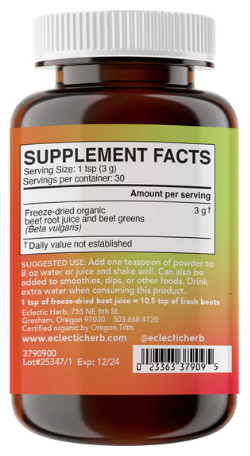 Eclectic Herb Beet Juice Powder 90g