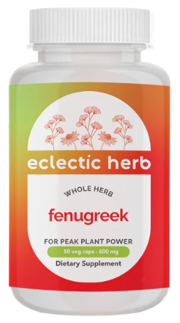 Eclectic Herb Fenugreek 600 mg 50 Veg Caps