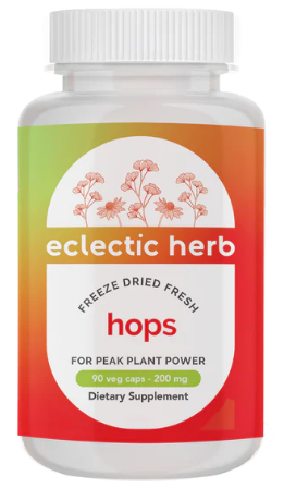 Eclectic Institute Hops 90 Non-GMO Veg Caps