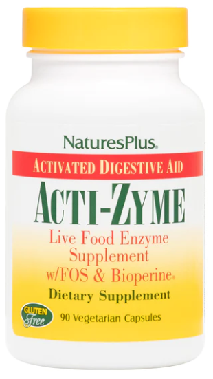 NaturesPlus Acti-Zyme 90 Vegan Capsules